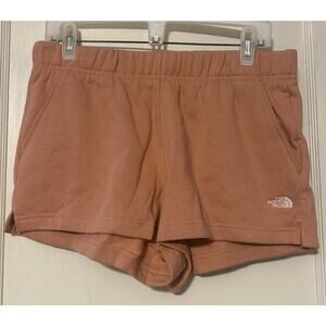 The north face rust cozy fleece shorts w pockets sweat-shorts large